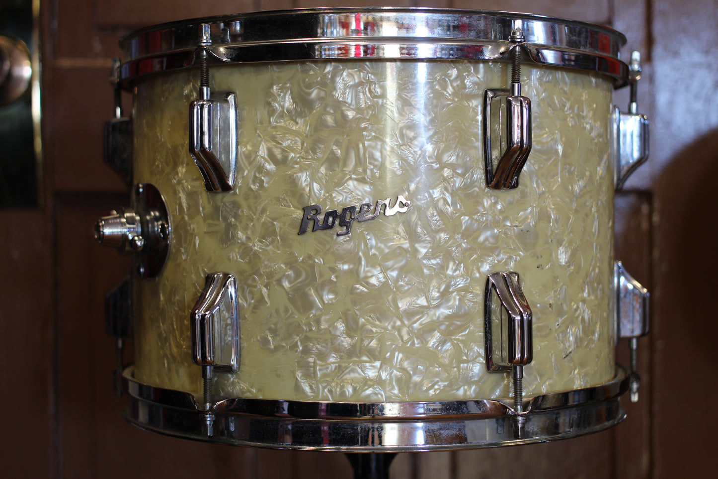 1970's Rogers Londoner in White Marine Pearl 14x22 16x16 9x13 8x12