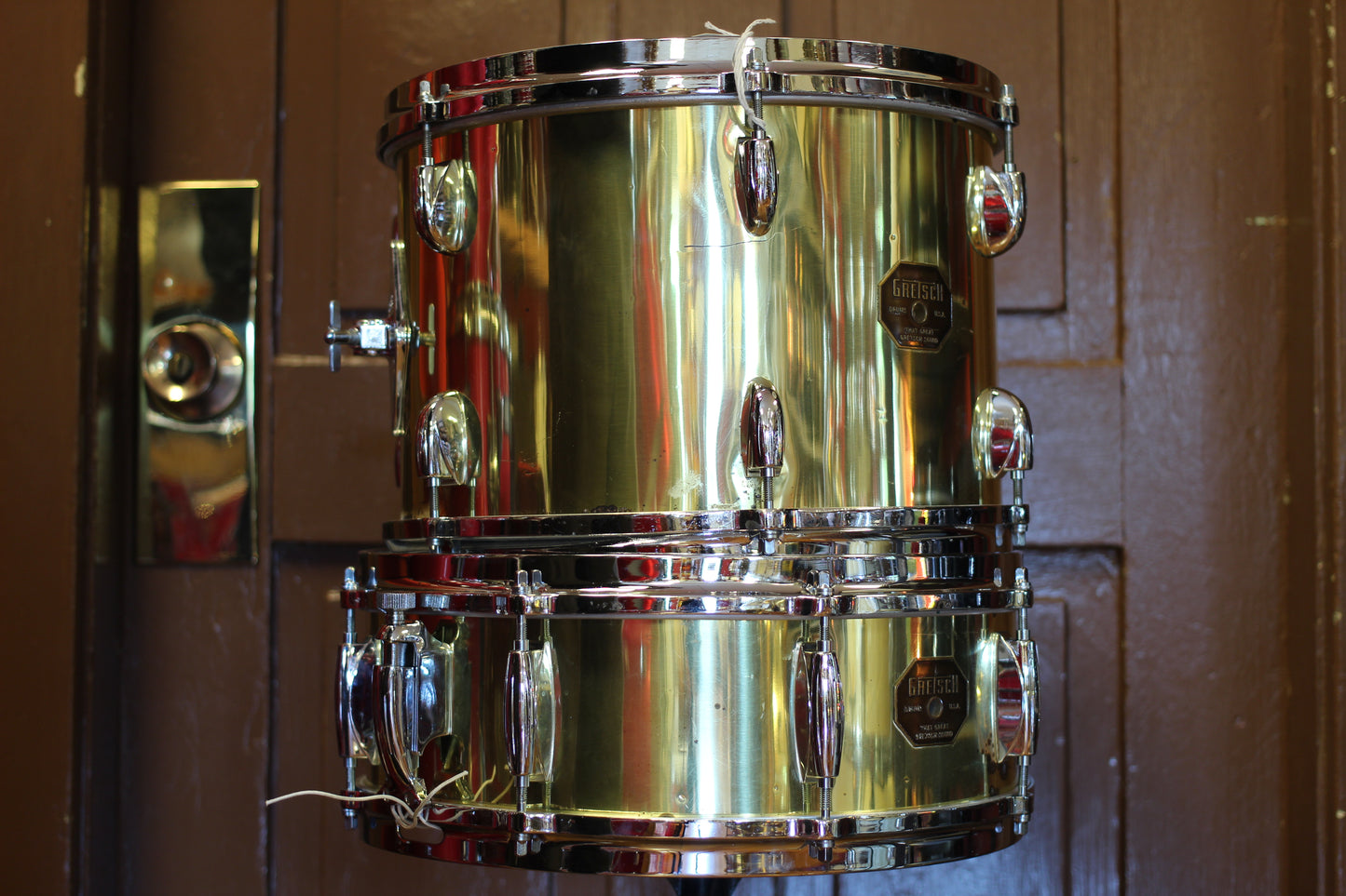 1970's Gretsch 'Name Band' in Brass Steel 14x22 16x16 9x13 5x14
