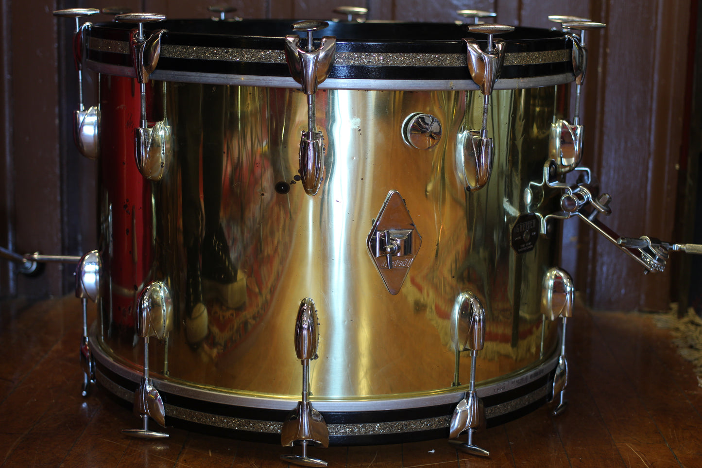 1970's Gretsch 'Name Band' in Brass Steel 14x22 16x16 9x13 5x14