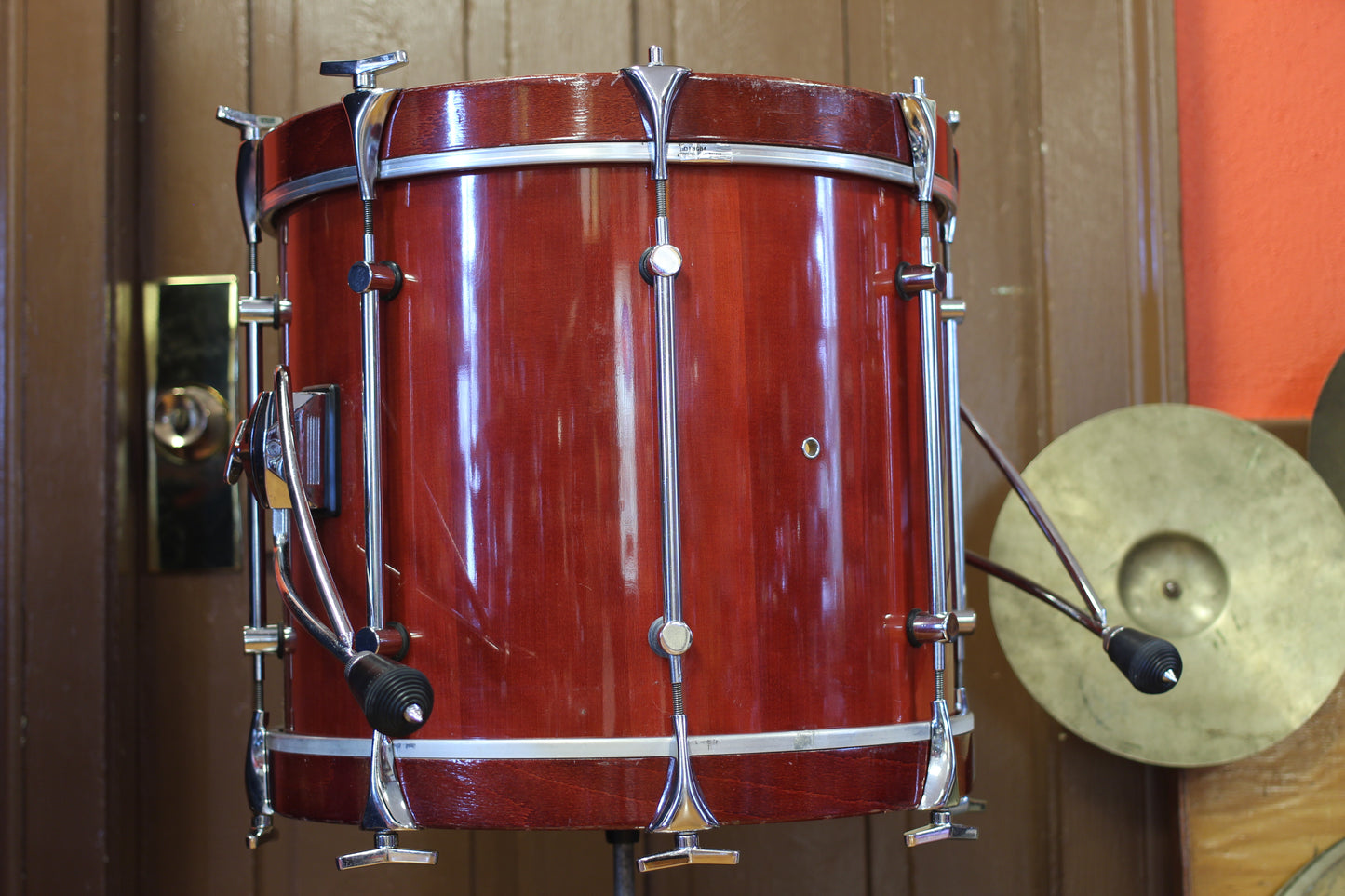 1990's Sonor Hilite in Red Maple 15x18 15x14 10x12 9x10