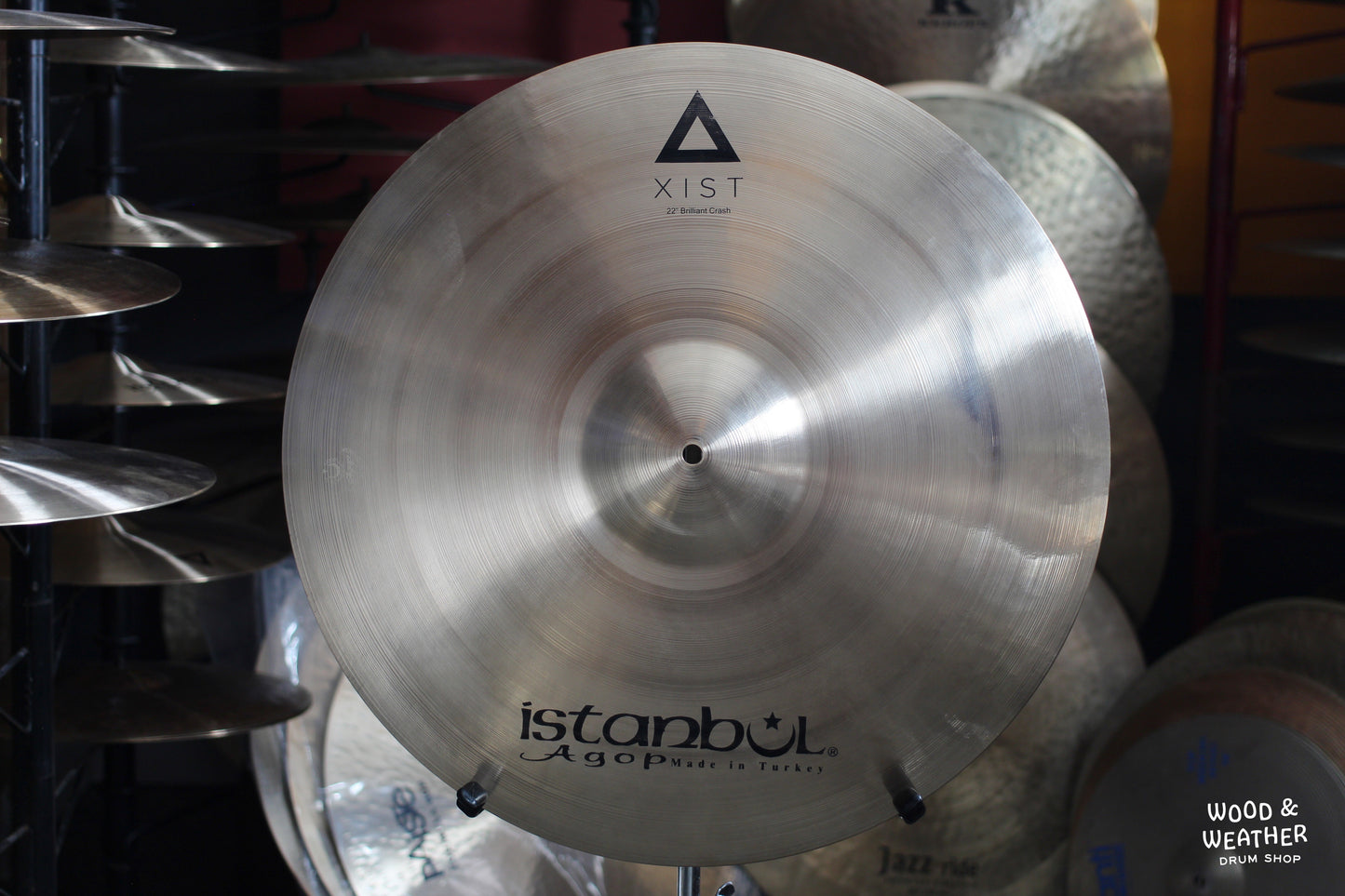 Used Istanbul Agop 22" Xist Brilliant Crash Cymbal 1945g