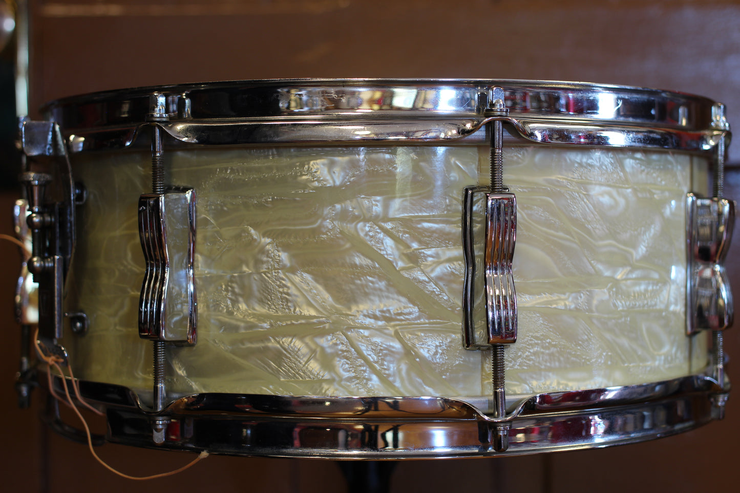 1950's WFL 5.5"x14" 'Swingster Dance Model' Snare Drum in Marine Pearl
