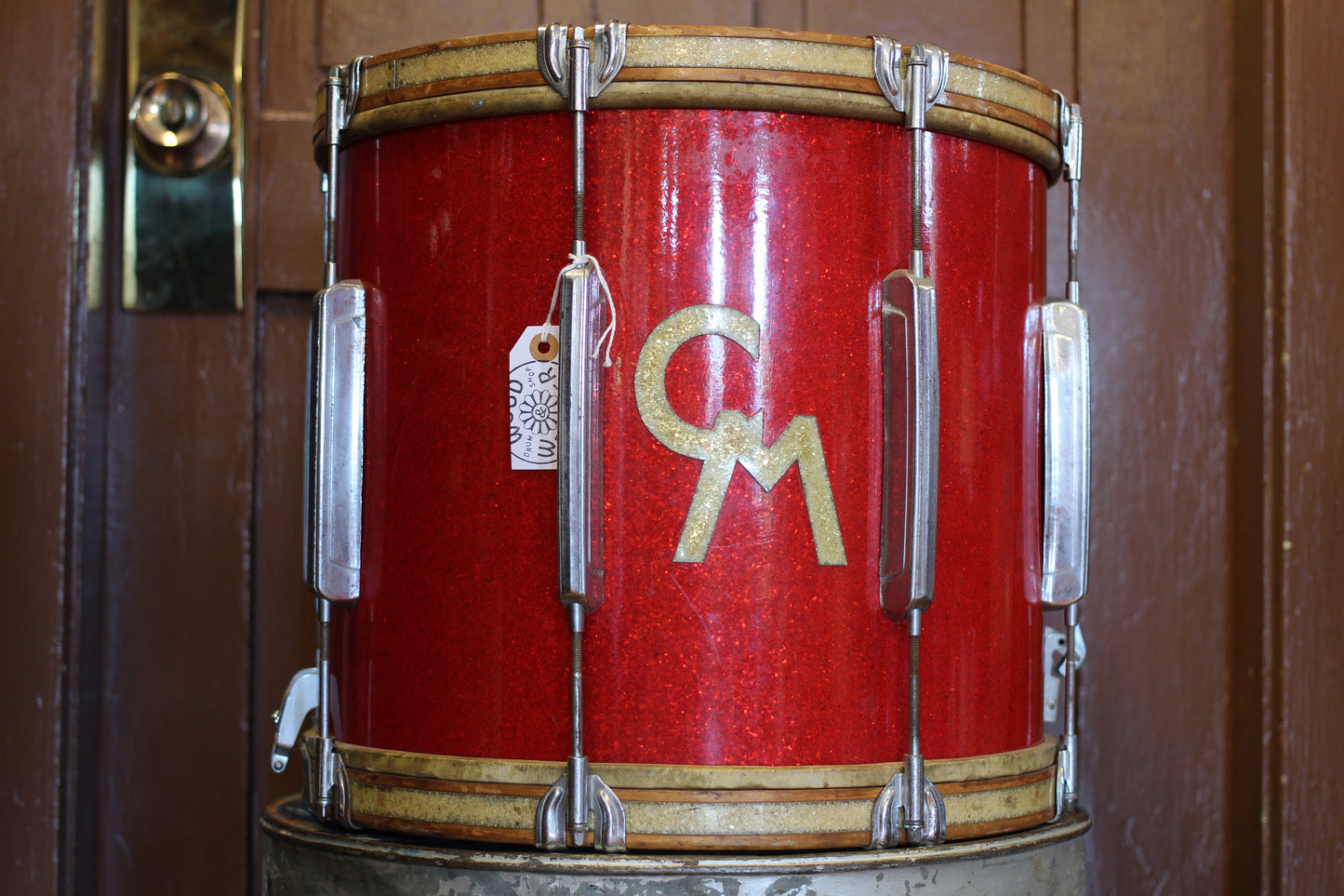 1940's WFL Concert-Parade 12"x16" Snare Drum in Sparkling Red w/ CM Decal