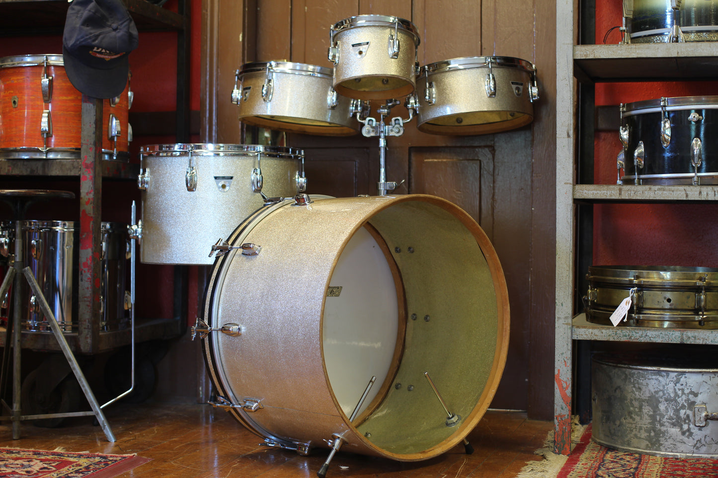 1970's Ludwig Standard 'Single Six' in Silver Mist