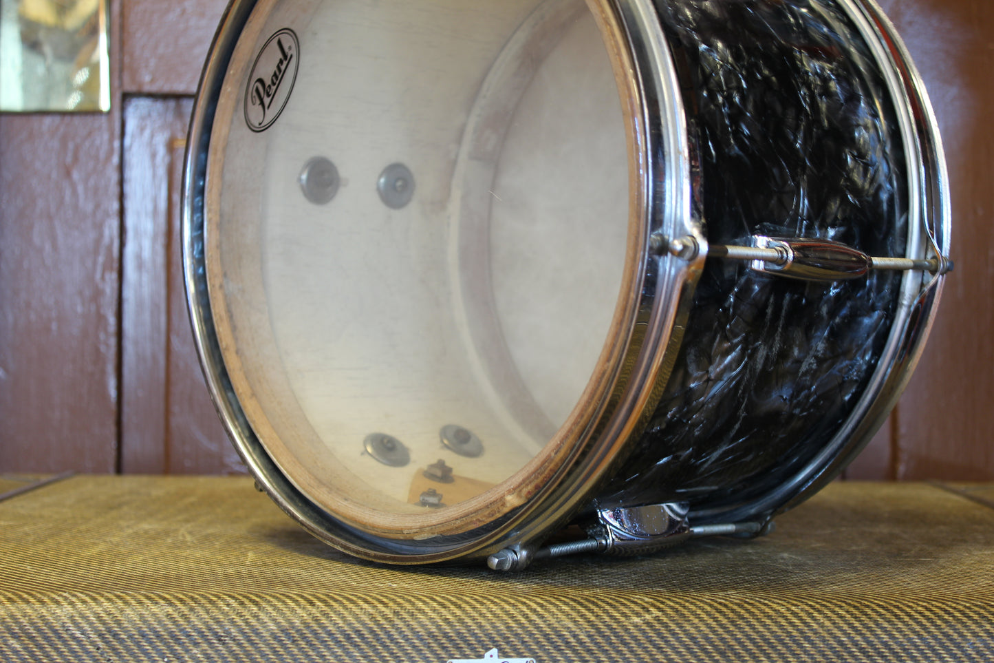 1960's Gretsch Playboy outfit in Black Diamond Pearl 14x20 14x14 8x12