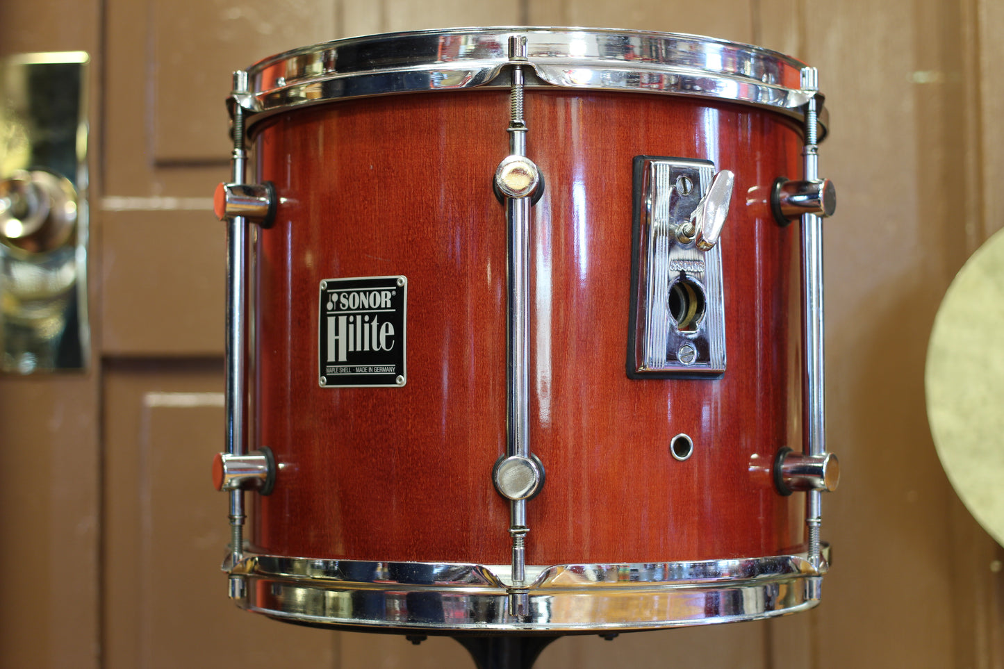 1990's Sonor Hilite in Red Maple 15x18 15x14 10x12 9x10