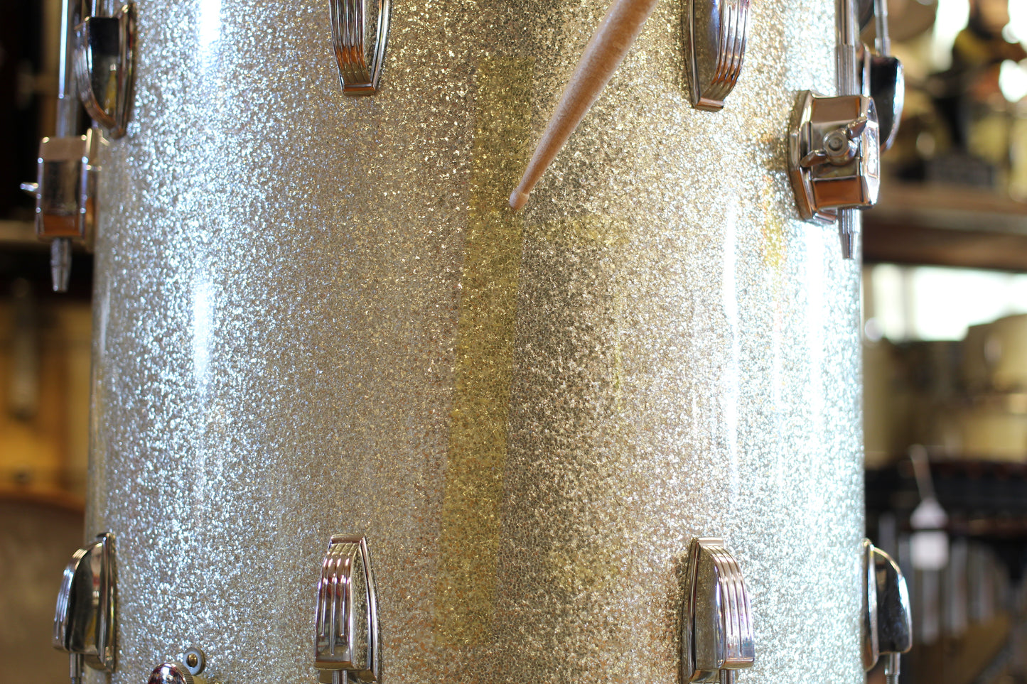 1969 Ludwig Hollywood in Silver Sparkle 14x22 16x16 9x13 8x12