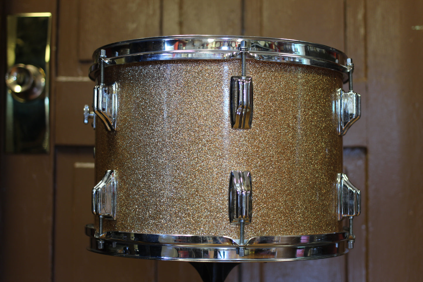 1960's Rogers Buddy Rich Celebrity Outfit in Champagne Sparkle 14x22 16x16 9x13