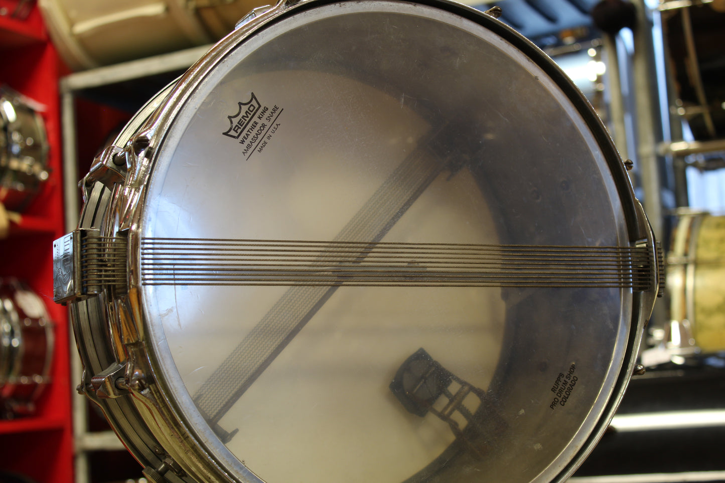 1920's Carlton "Prince" Nickel over Brass Snare Drum 6.5"x14"