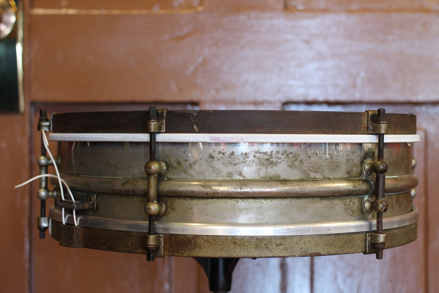 1920's Ludwig 'Dance Model' Snare Drum 4"x14" Nickel over Brass