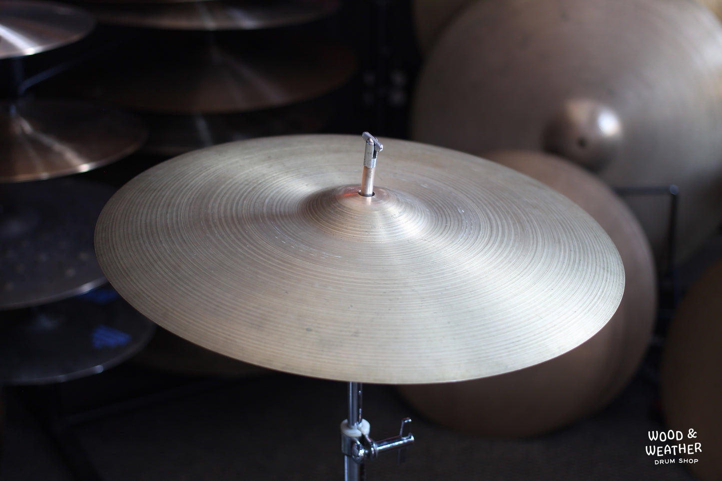 1970s A. Zildjian 16" "Hollow Stamp" Thin Crash Cymbal 1055g
