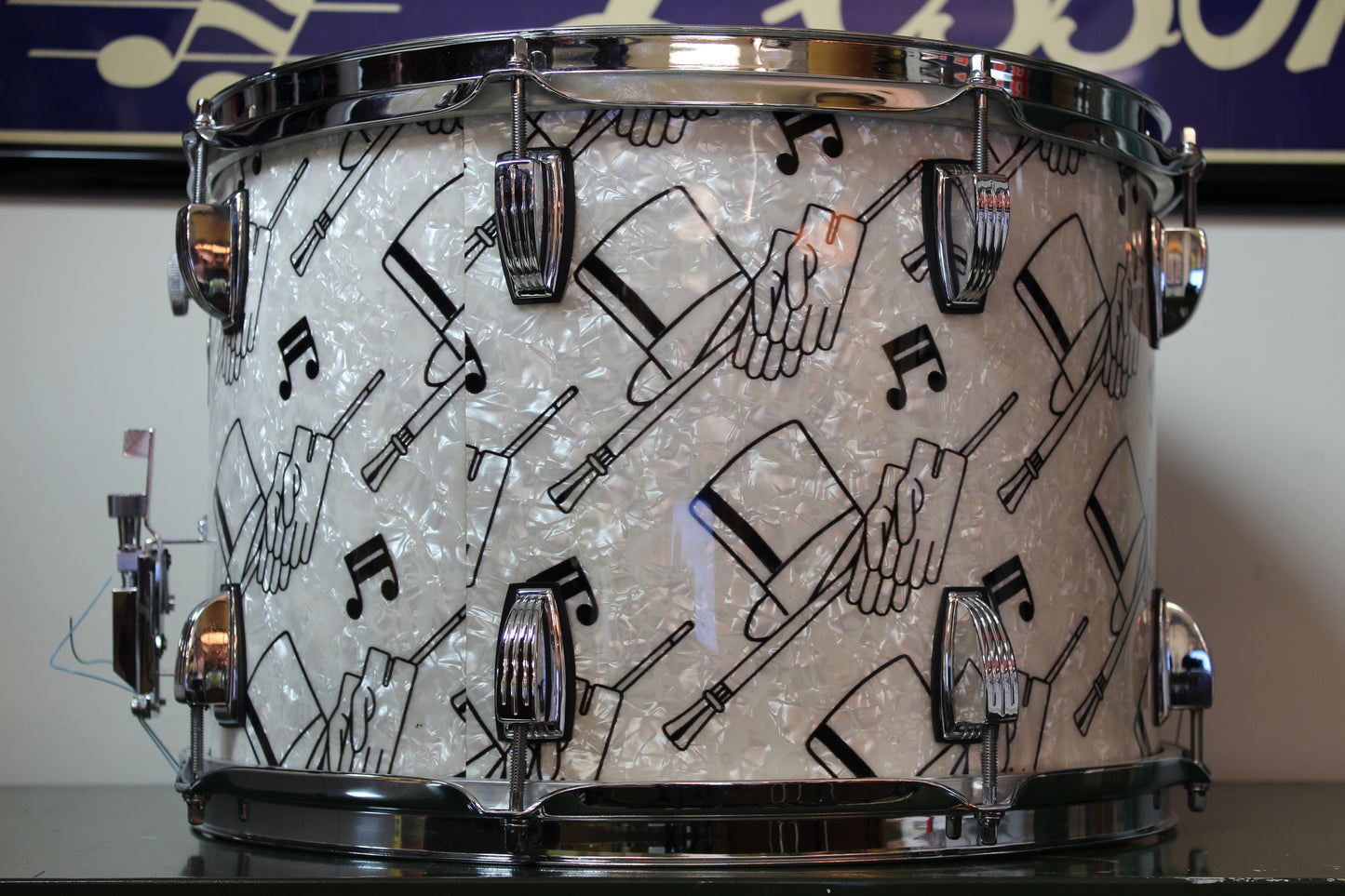 1970's Ludwig 10"x15" Parade Snare Drum in Top Hat & Cane