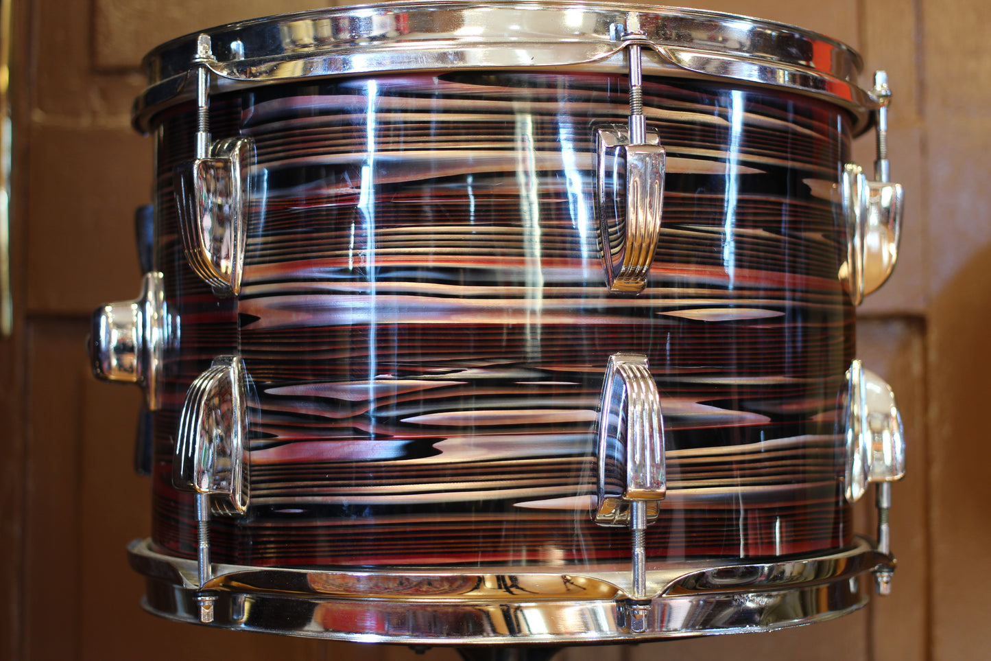 1970's Ludwig Standard 'S-330' in Ruby Strata 14x22 16x16 9x13 8x12
