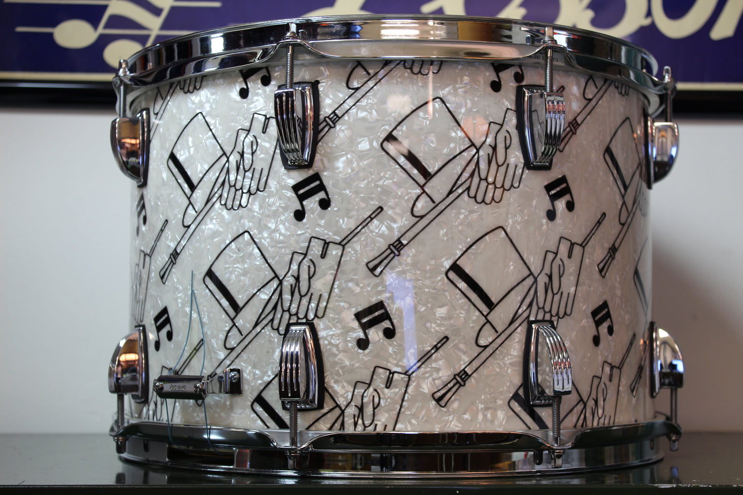 1970's Ludwig 10"x15" Parade Snare Drum in Top Hat & Cane