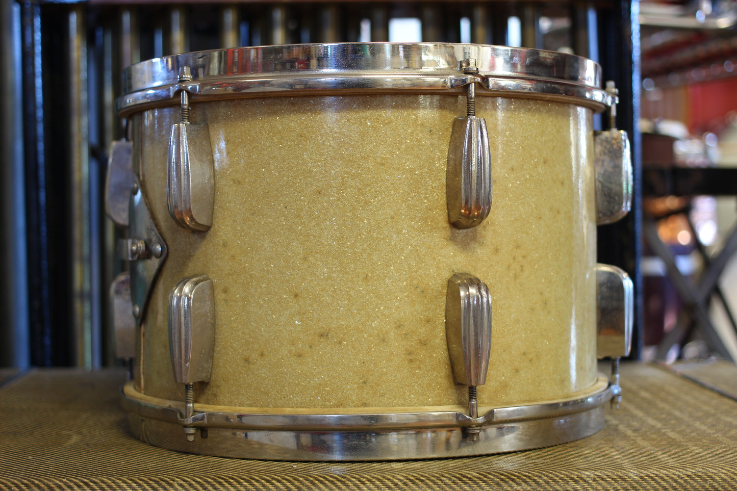 1940's Slingerland Radioking 'Buddy Schutz' Sparkling Silver Pearl 14x24 16x16 9x13 7x14