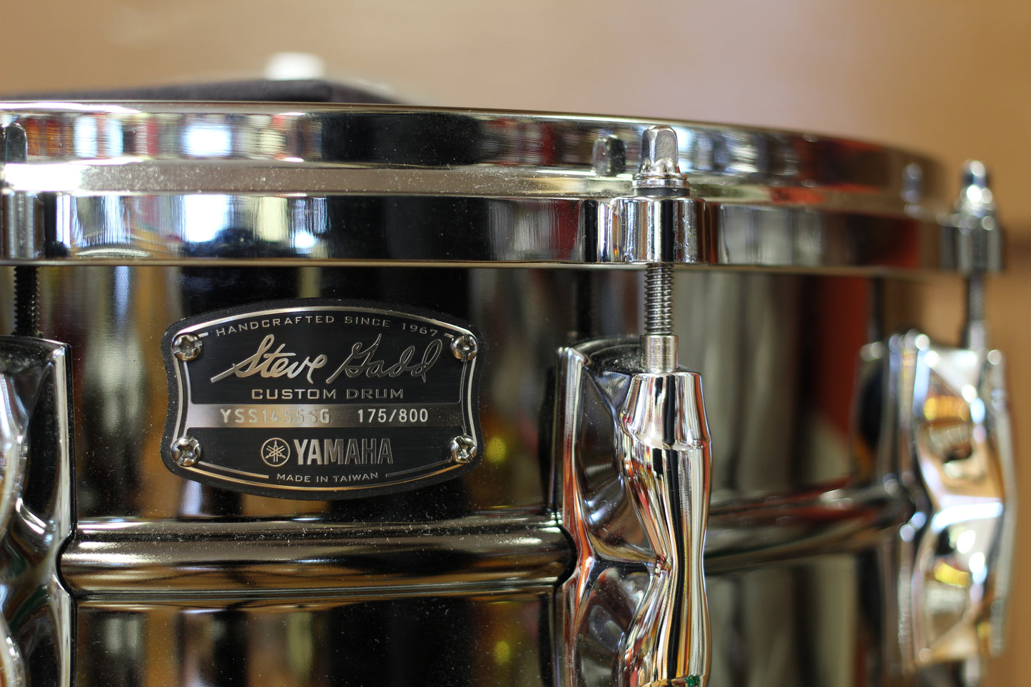 Used - Yamaha 5.5"x14" Steve Gadd Signature Snare Drum in Black Nickel #175