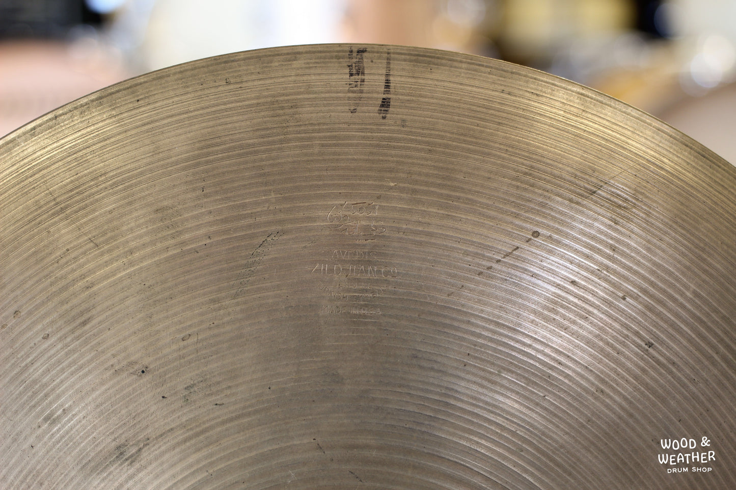 1950s A. Zildjian 15" "Small Stamp" Hi-Hat Cymbals 950/970g