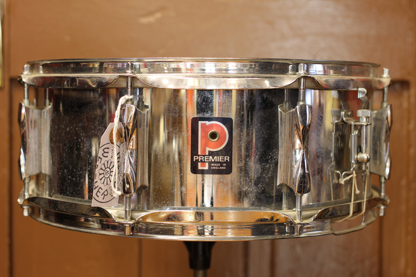 1970's Premier 5"x14" Chrome over Steel Snare Drum