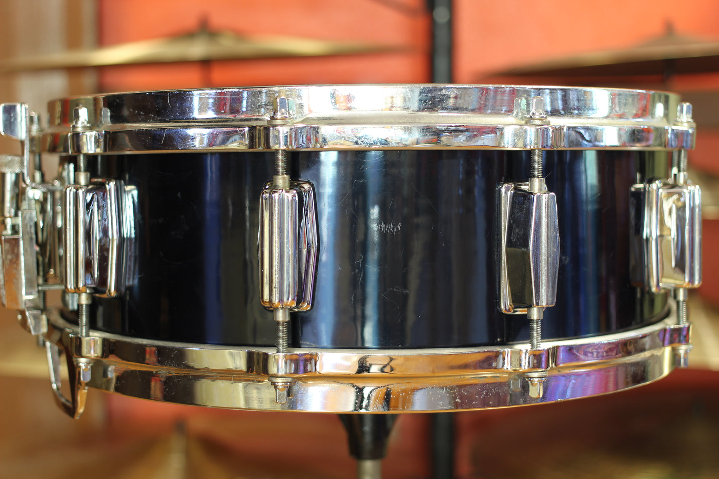 1980's Tama Fibrestar 5"x14" Snare Drum in Midnight Blue