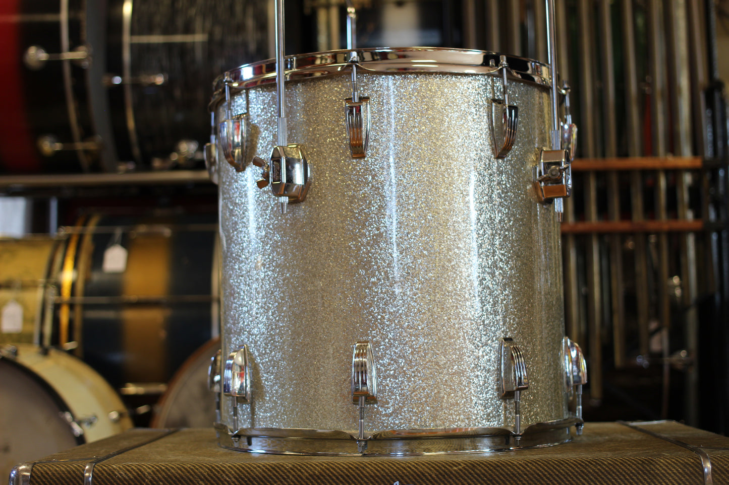 1969 Ludwig Hollywood in Silver Sparkle 14x22 16x16 9x13 8x12