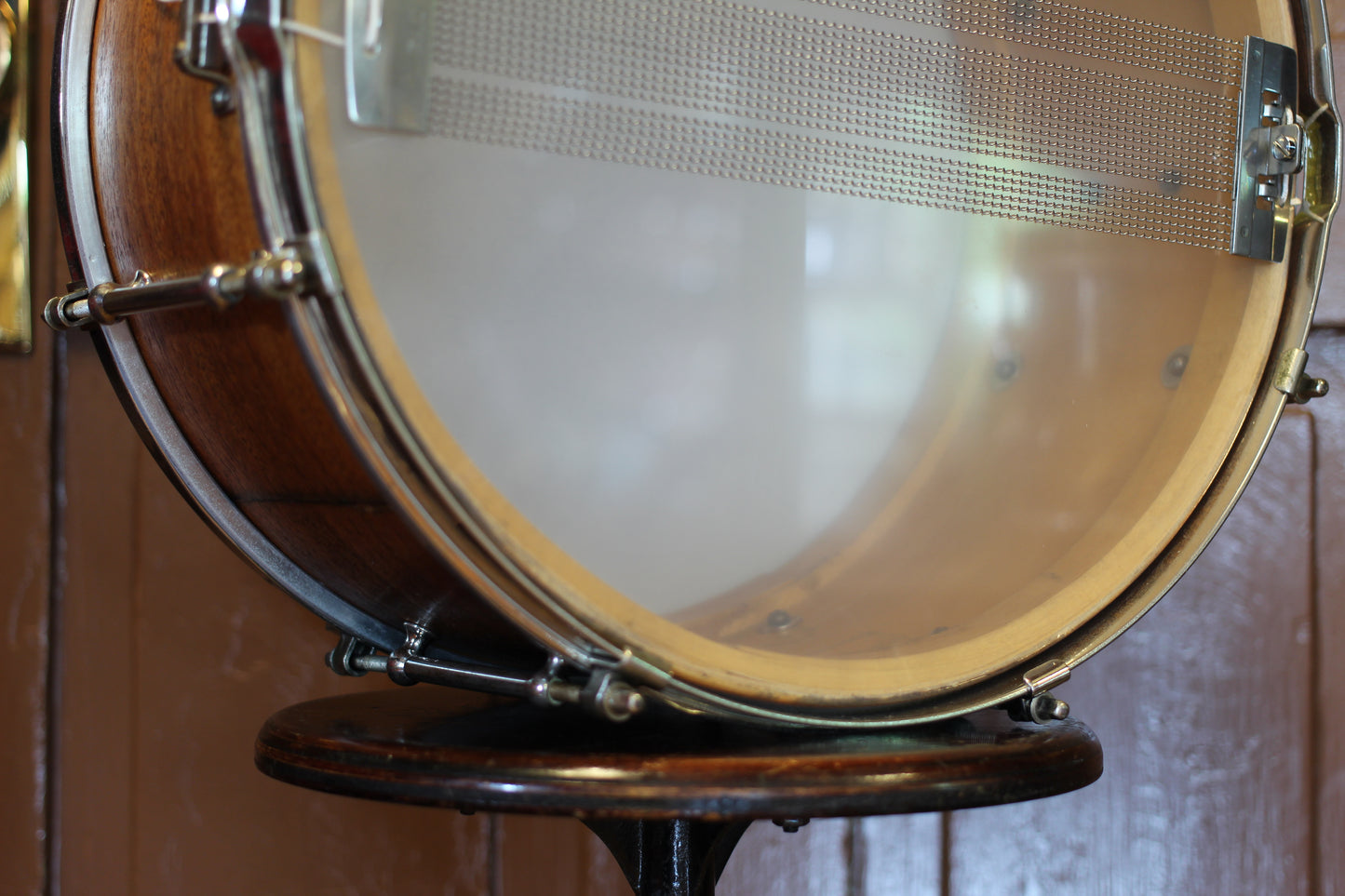 1930's Ludwig 'Pioneer' Model Snare Drum 6.5"x14" in Natural Mahogany