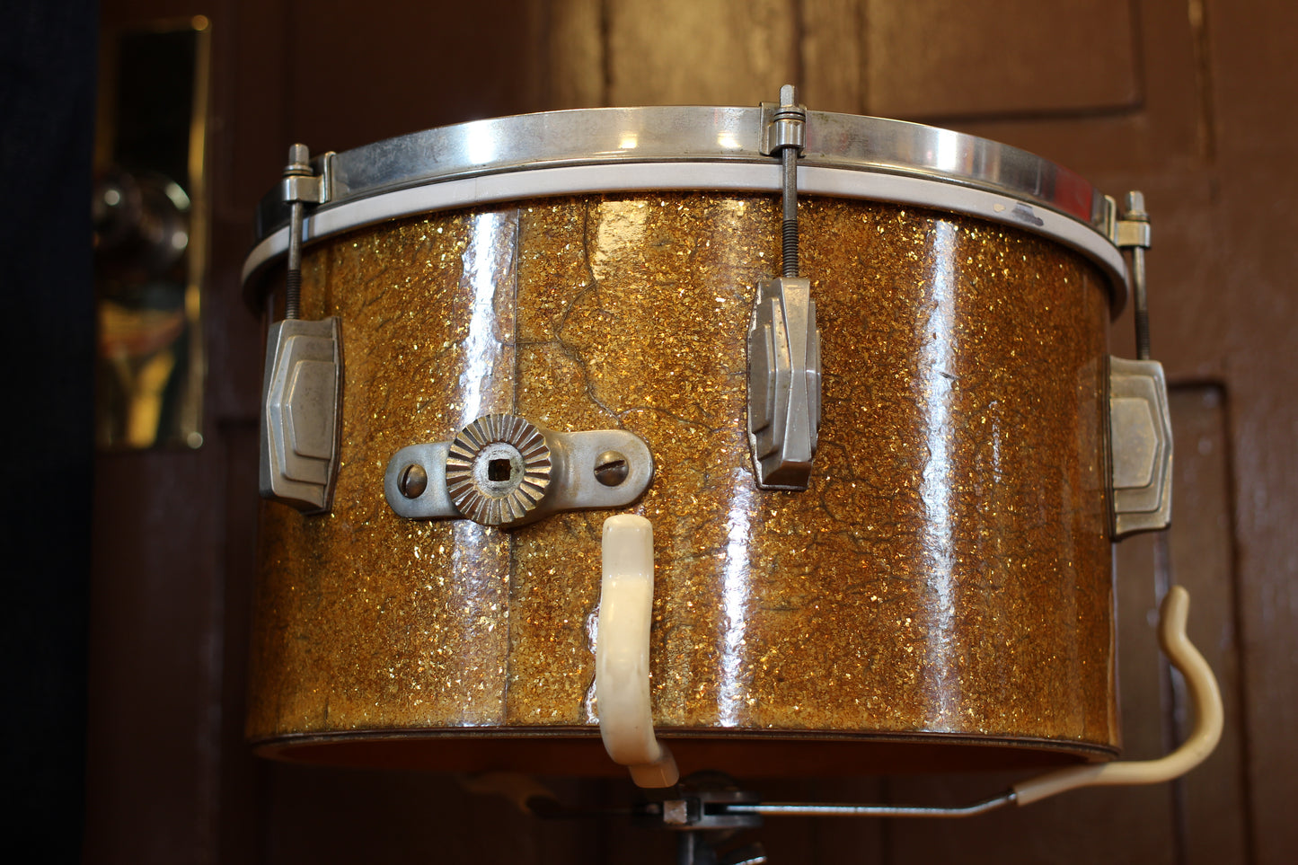 1941 Ludwig & Ludwig 'Swing Sensation' Outfit in Gold Flash Pearl 14x26 7.5x13 12.5x16
