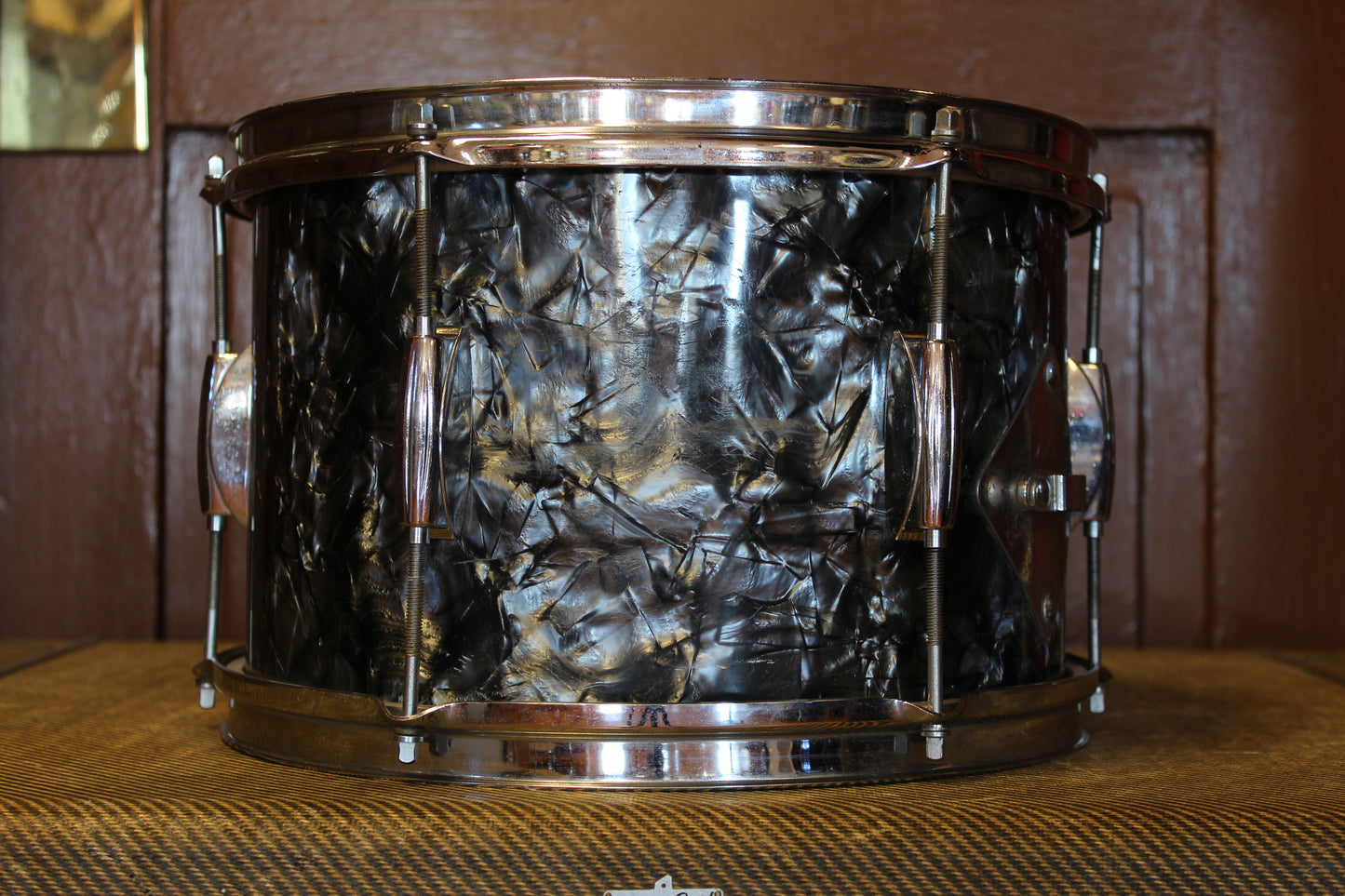 1960's Gretsch Playboy outfit in Black Diamond Pearl 14x20 14x14 8x12