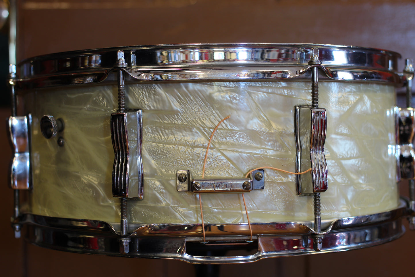 1950's WFL 5.5"x14" 'Swingster Dance Model' Snare Drum in Marine Pearl