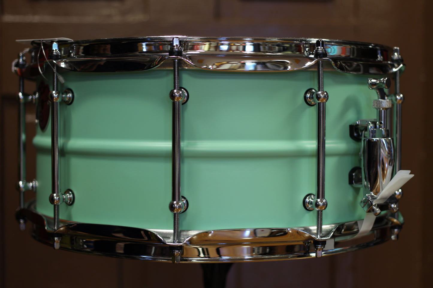 Pork Pie Percussion 6.5"x14" Seafoam Green Aluminum Snare Drum