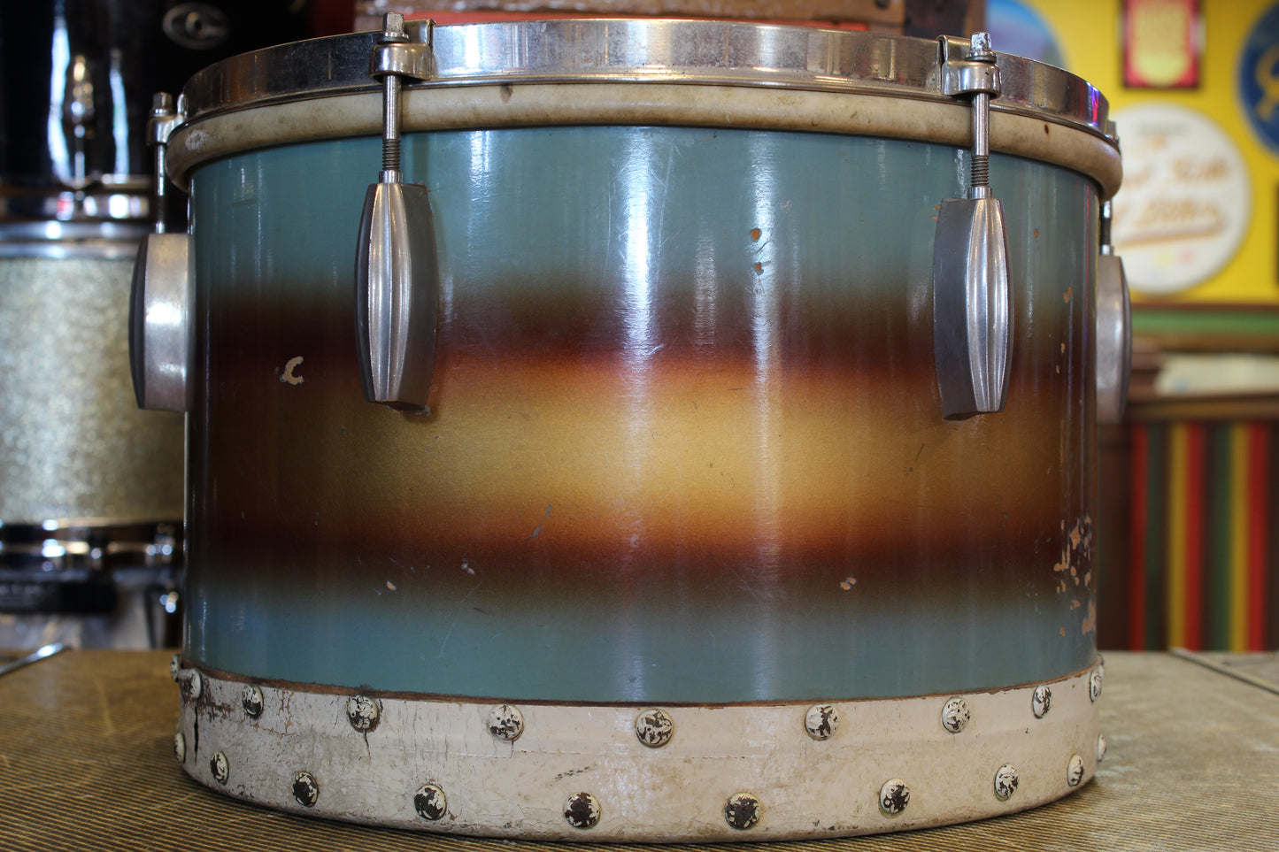 1930's Slingerland 9x13 Tom Tom in Tri Tone Duco