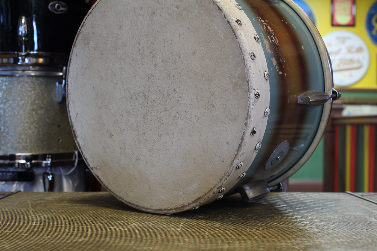 1930's Slingerland 9x13 Tom Tom in Tri Tone Duco