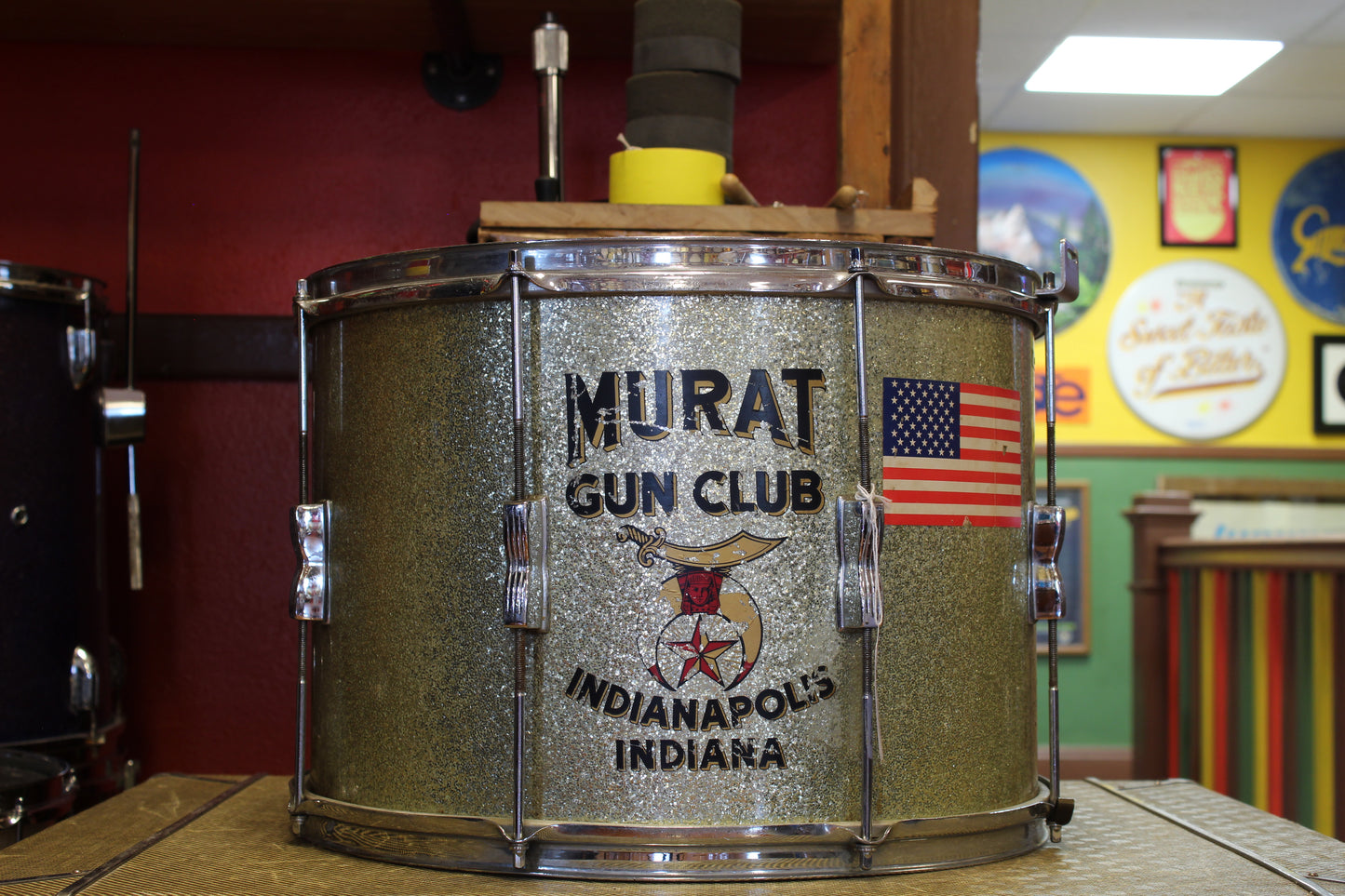 1950's WFL 12x17 Tenor Drum in Silver Flash