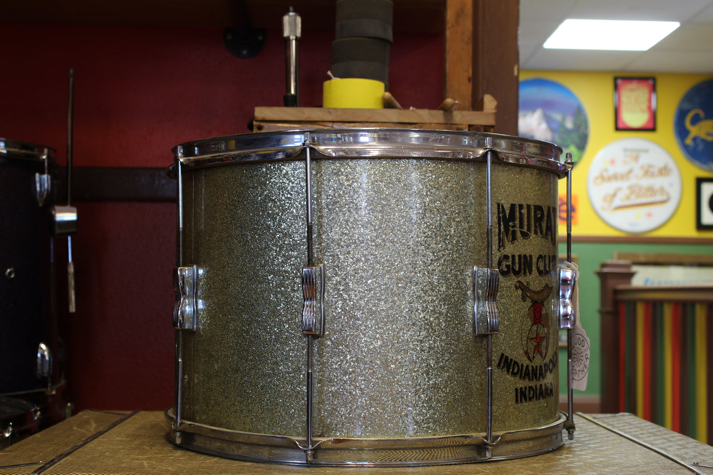 1950's WFL 12x17 Tenor Drum in Silver Flash