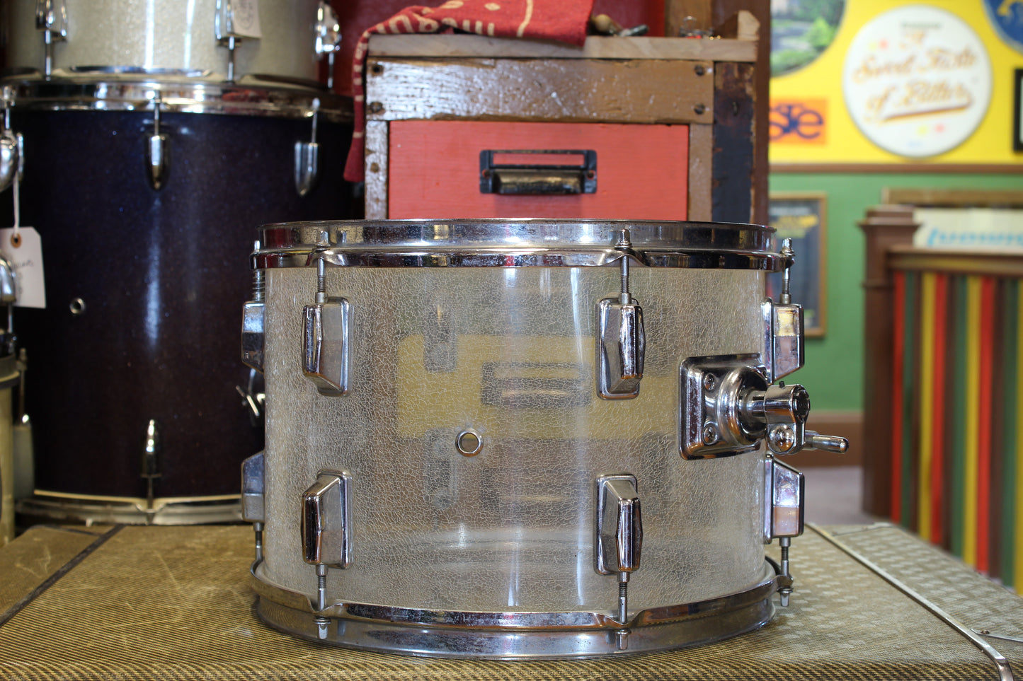 1970's Pearl 9x13 Tom Tom Acrylic