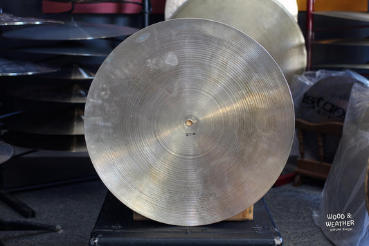 1978-82 A. Zildjian 20" "Hollow Logo" Flat Top Ride Cymbal 2710g