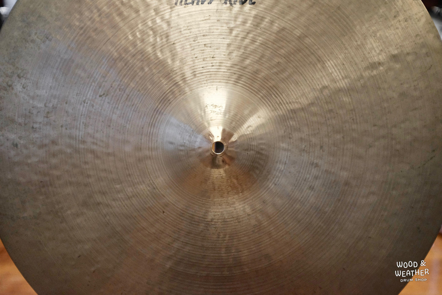 1980s Sabian 22" HH Heavy Ride Cymbal 3650g