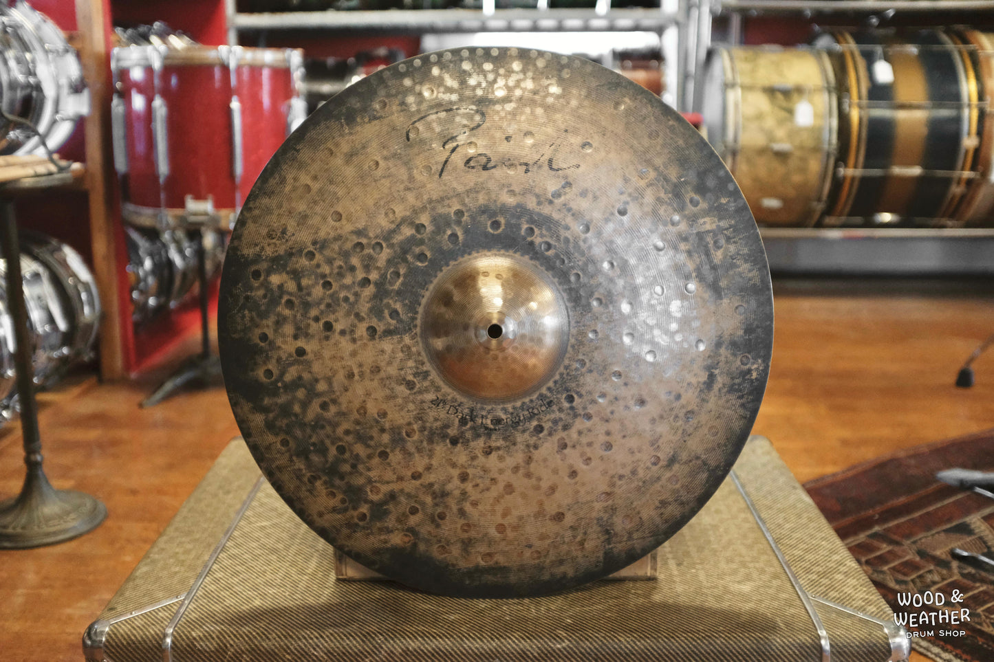 Used Paiste 21" Signature Dark Energy Ride Cymbal Mk I 2600g
