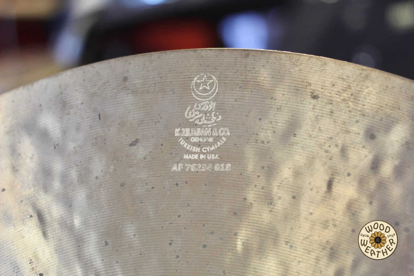 Zildjian K Dark Medium Thin 18" Crash Cymbal 1435g - USED