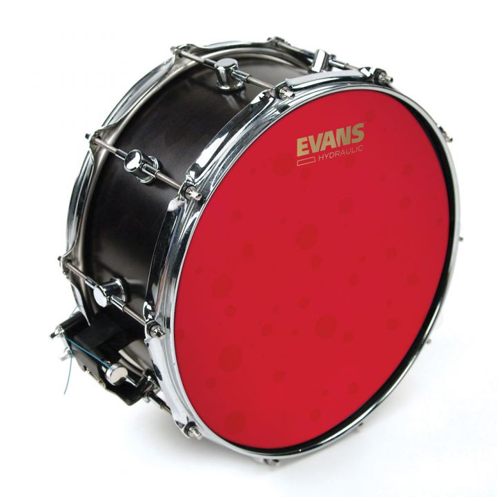 Evans Hydraulic Red Coated Snare Batter Drumhead, 14"