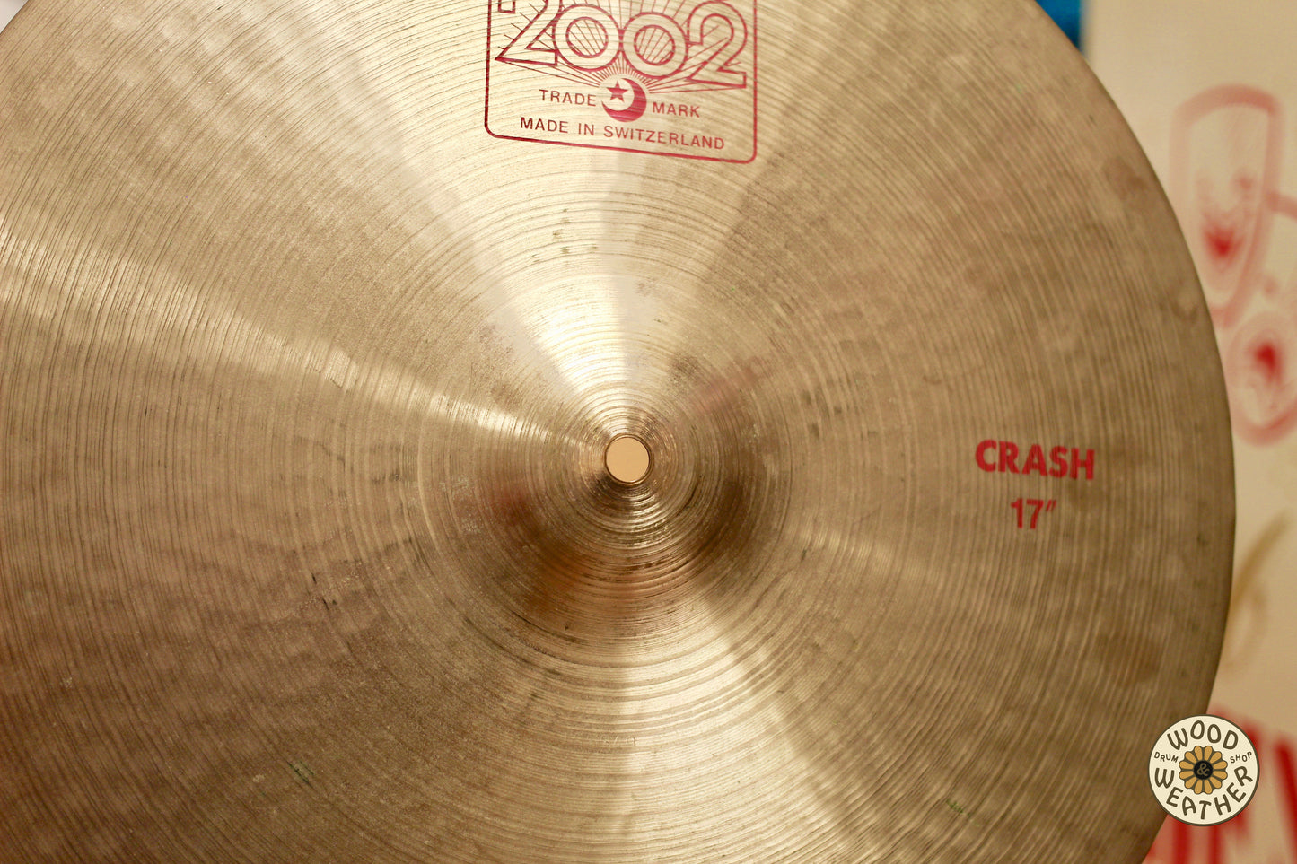 1980s Paiste 2002 17" Crash Cymbal 1290g