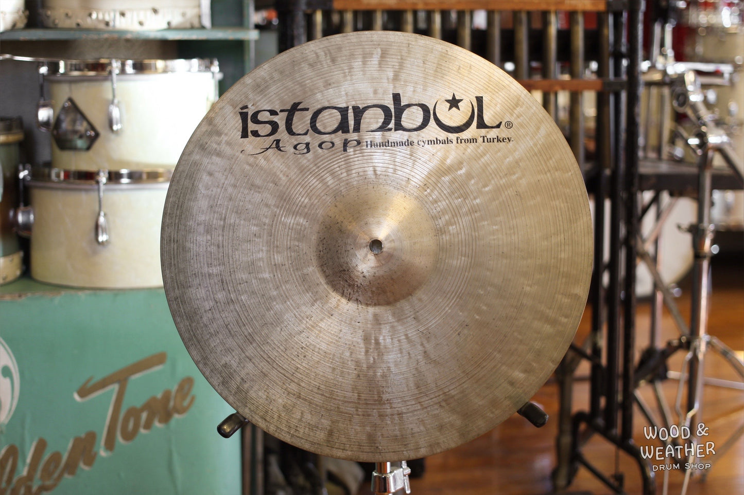 Used Istanbul Agop 17" Medium Thin Crash Cymbal 1196g