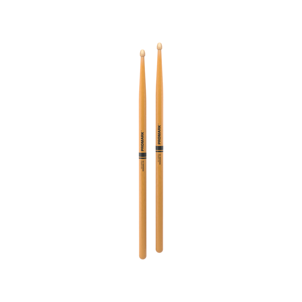 ProMark 5B ActiveGrip Clear Hickory Drumstick, Acorn Wood Tip