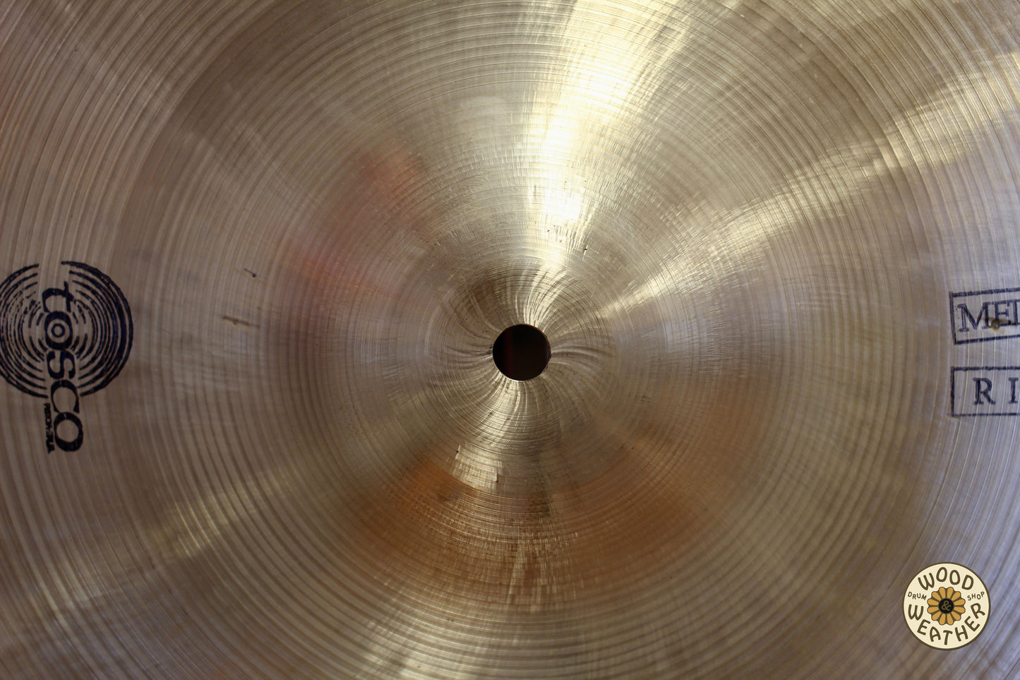 1970s Tosco 18" Medium Ride Cymbal 1655g