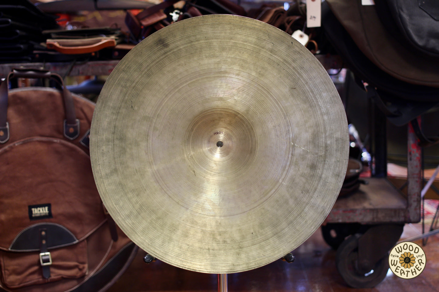 1950s A. Zildjian 18" Medium Bebop Ride Cymbal 1420g