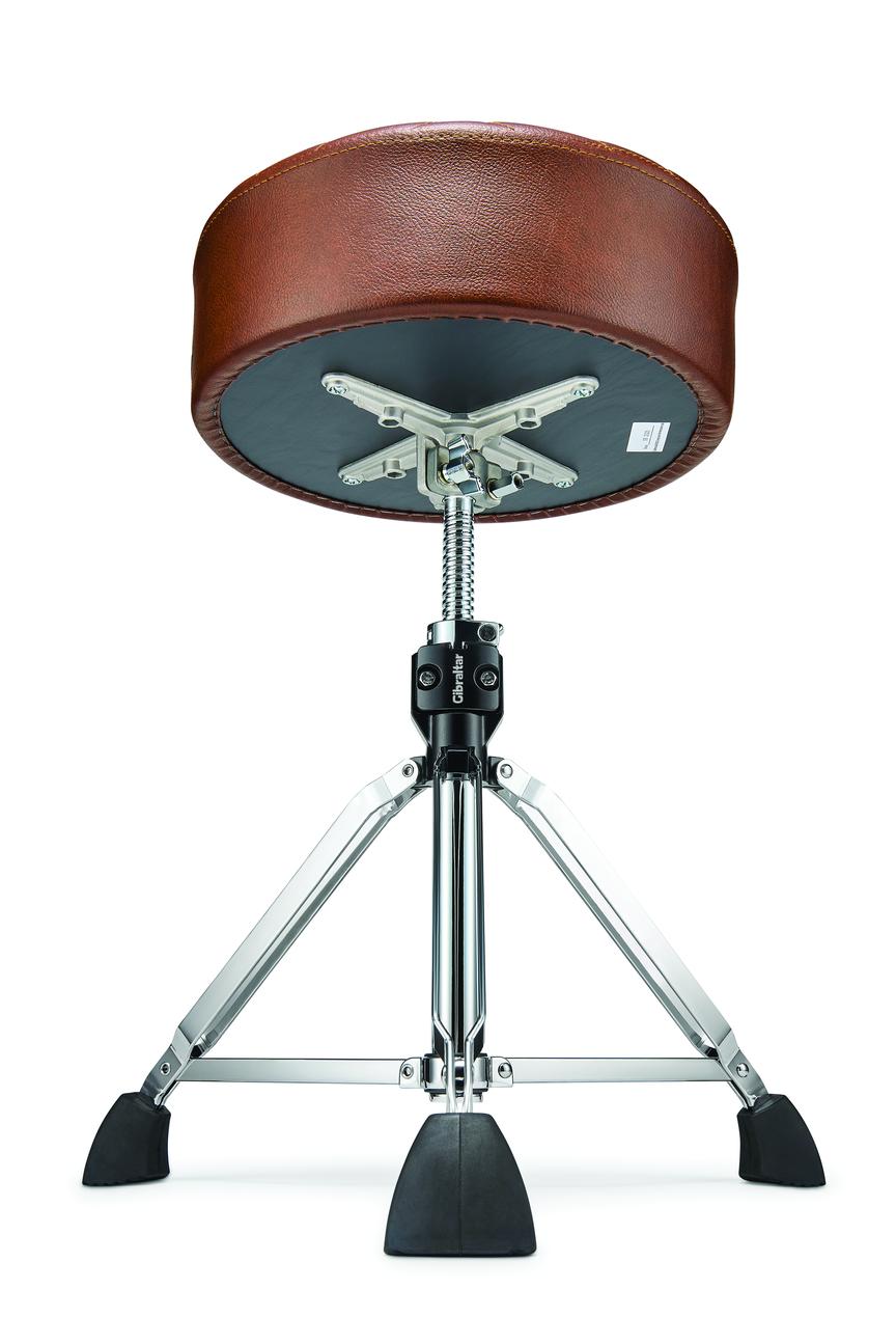 Gibraltar 9808 15″ Stitched Round Throne, Chestnut