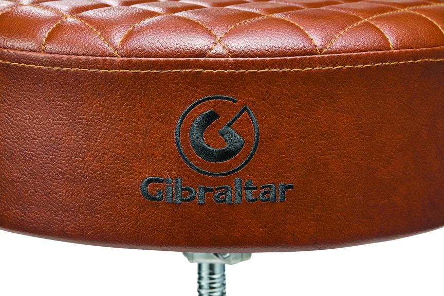 Gibraltar 9808 15″ Stitched Round Throne, Chestnut