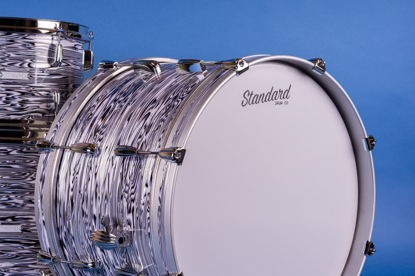 Standard Drum Company Mahogany Poplar in Blueberry Ripple 12x20 14x14 8x12