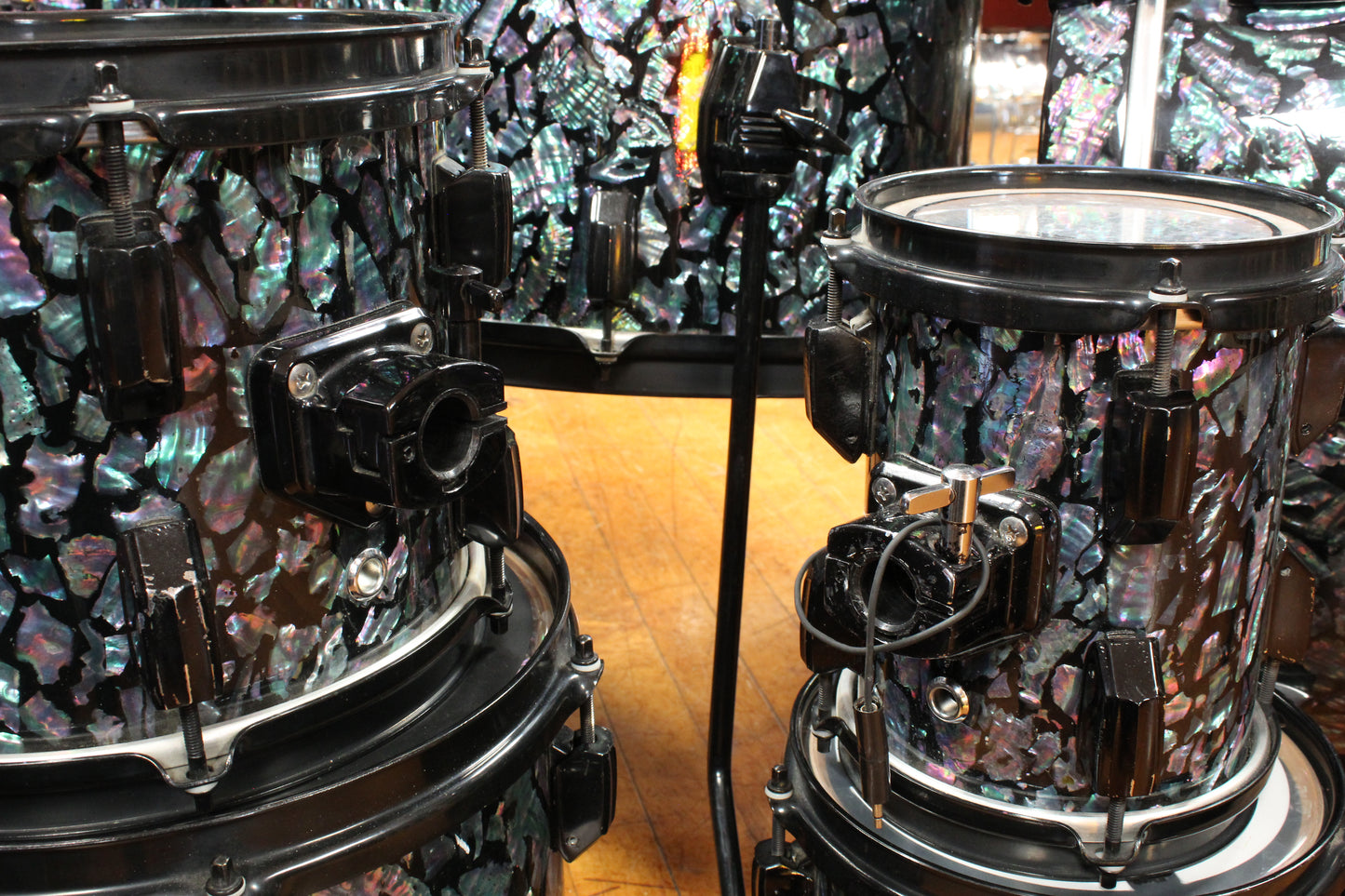 1990s Pearl Masters Mother of Pearl Drum Kit 18x24 16x20 16x18 16x16 12x14 11x13 10x12 8x10 8x8 8x6 6.5x14