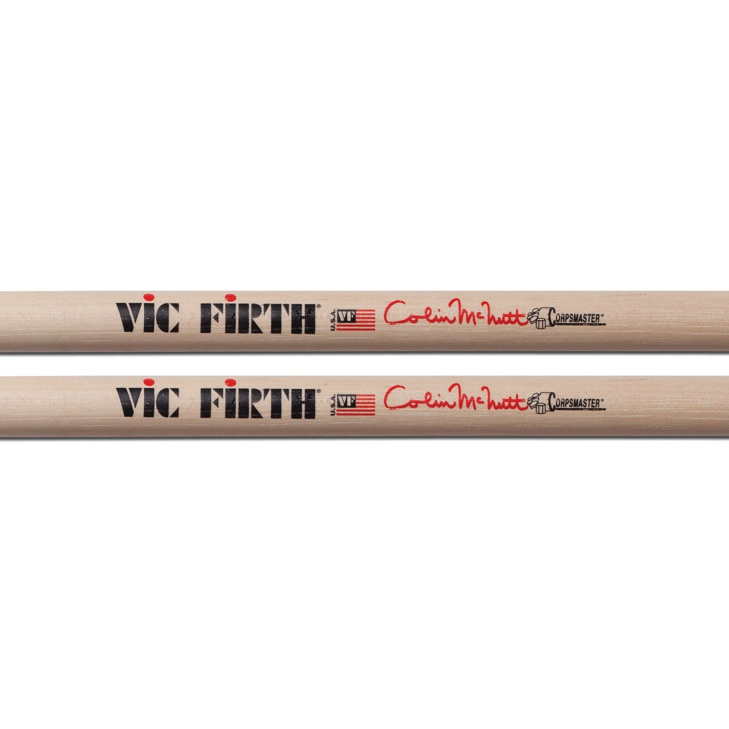 Vic Firth Corpsmaster Signature Snare Sticks - Colin McNutt