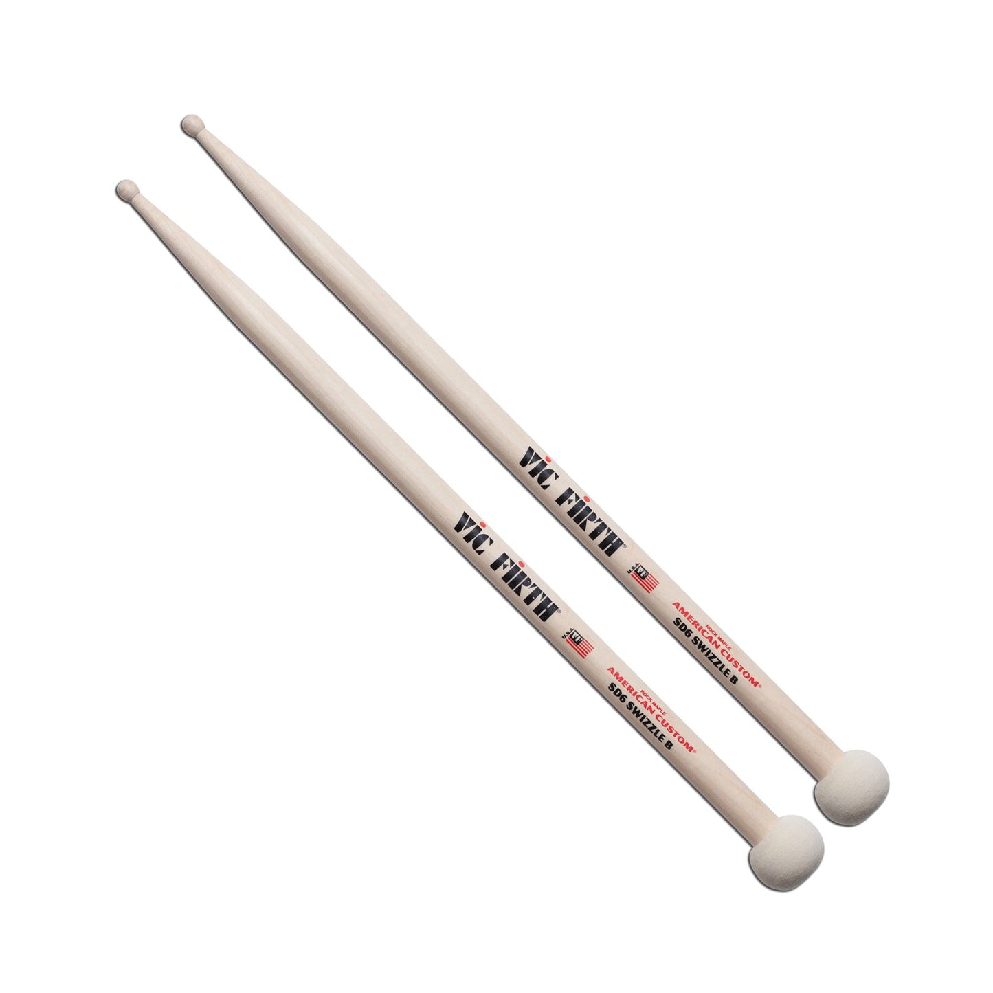 Vic Firth American Custom SD6 Swizzle Bolero Mallet Sticks
